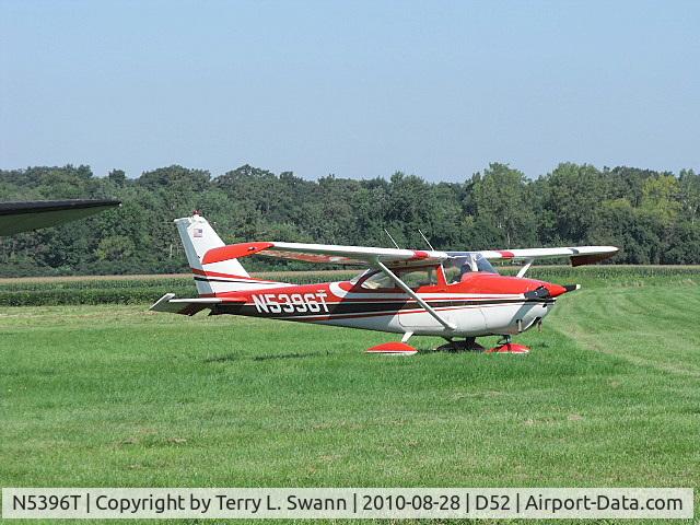 N5396T, 1964 Cessna 172E C/N 17251296, Parked in the grass, visiting Geneseo, NY.