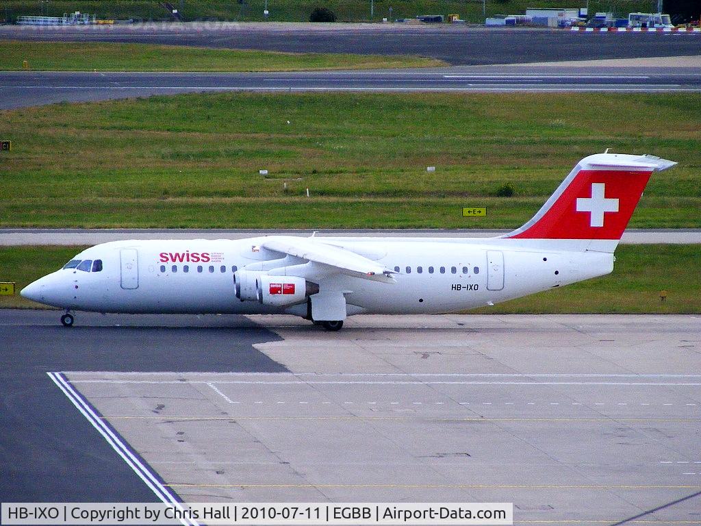 HB-IXO, 1996 British Aerospace Avro 146-RJ100 C/N E3284, Swiss European Airlines