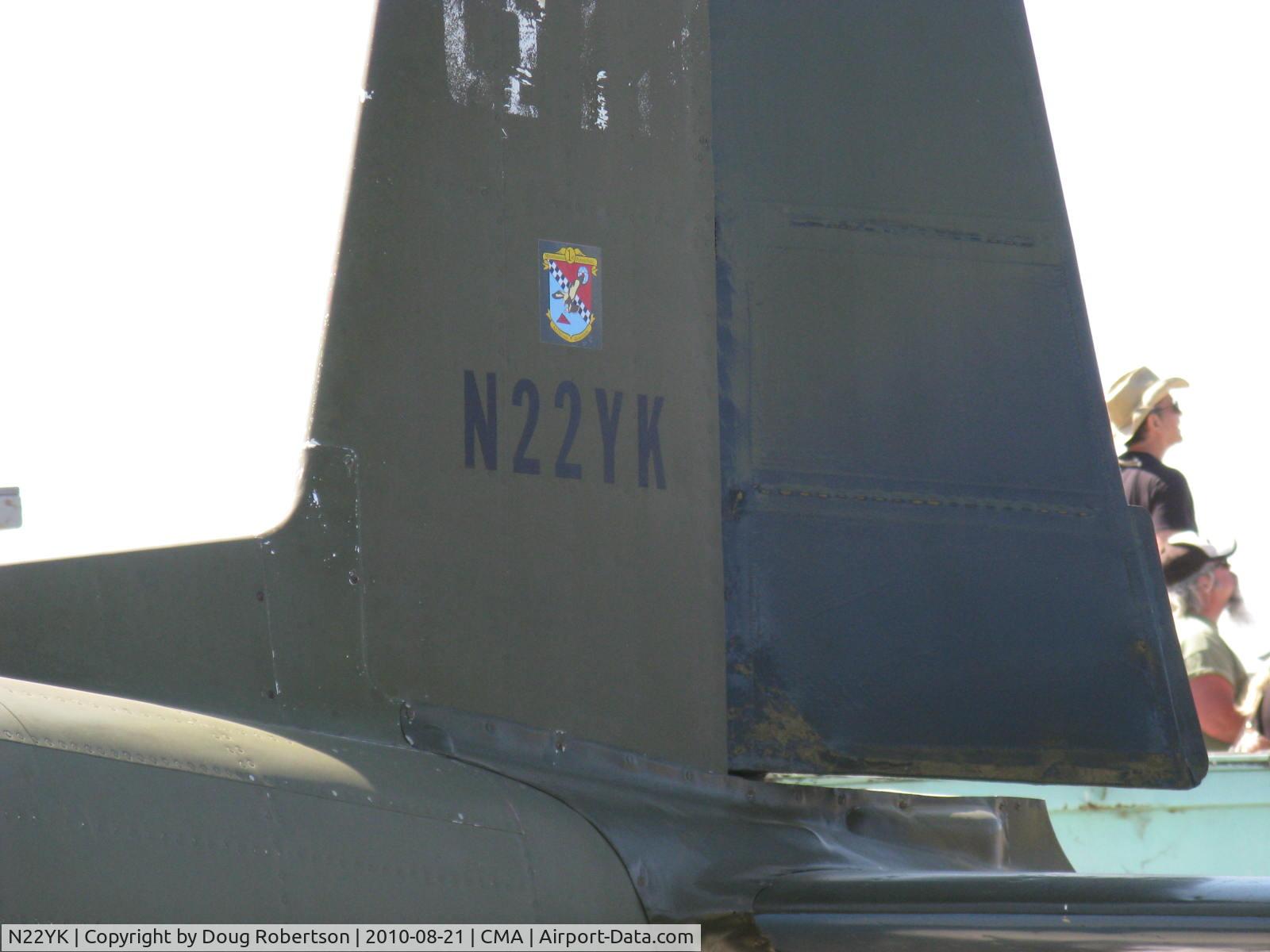 N22YK, 1974 Nanchang CJ-6 C/N 1232009, 1974 Nanchang China CJ-6A, Vedeneev (Ivchenko) M-14P 360 Hp upgrade, tail logo
