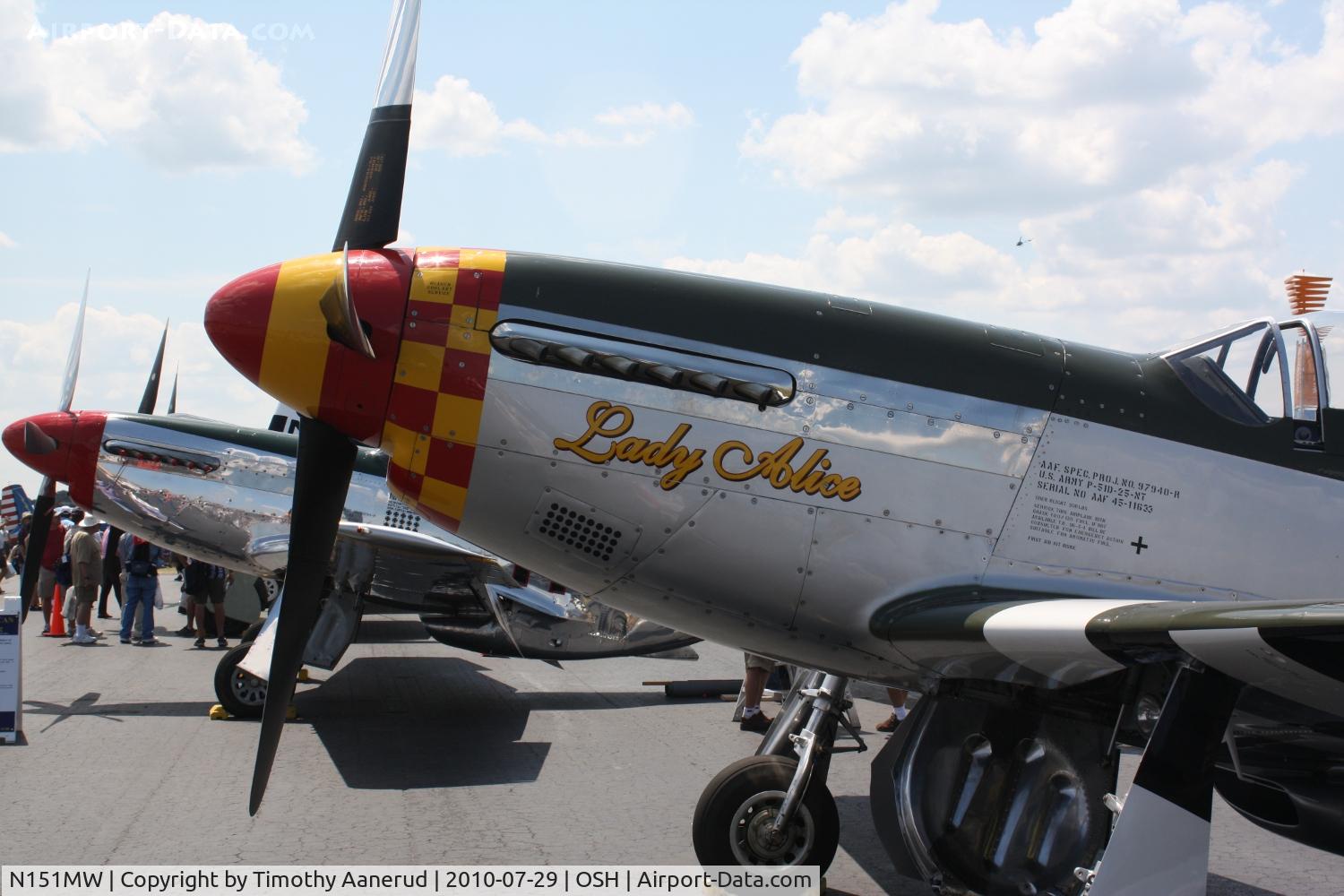 N151MW, 1945 North American P-51D Mustang C/N 124-48386, 1945 North American/aero Classics P-51D, c/n: 45-11633