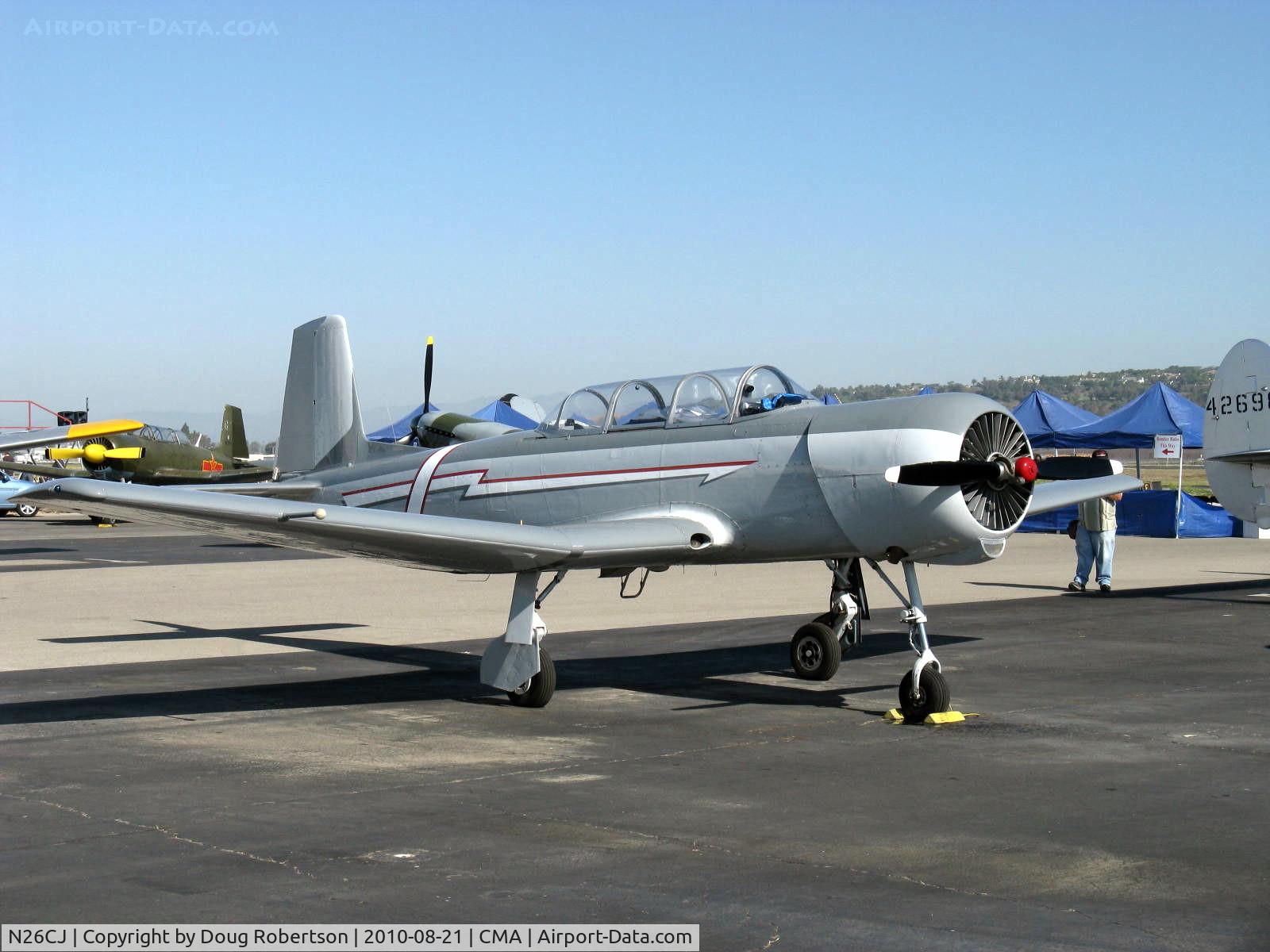 N26CJ, 1977 Nanchang CJ-6A C/N 1832046, 1966 Nanchang China CJ-6A, Huosai 6JIA 285 Hp radial