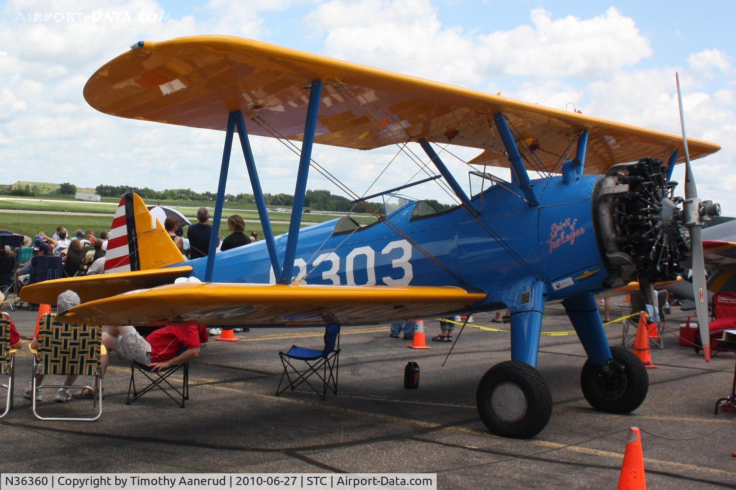 N36360, 1942 Boeing PT-13D Kaydet (E75) C/N 75-5887, 1944 Boeing E75N1, c/n: 75-5887