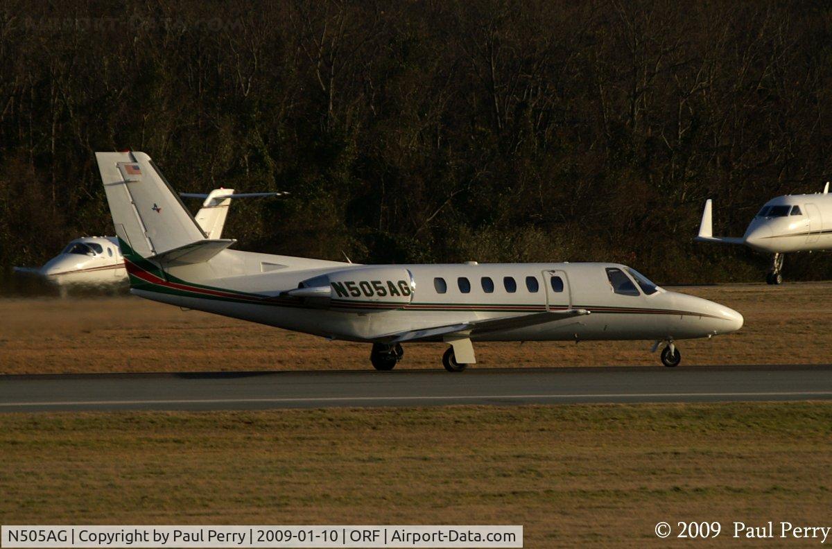 N505AG, 1999 Cessna 550 C/N 550-0905, Pretty 550 on the active, sporting a Texas logo on her tail