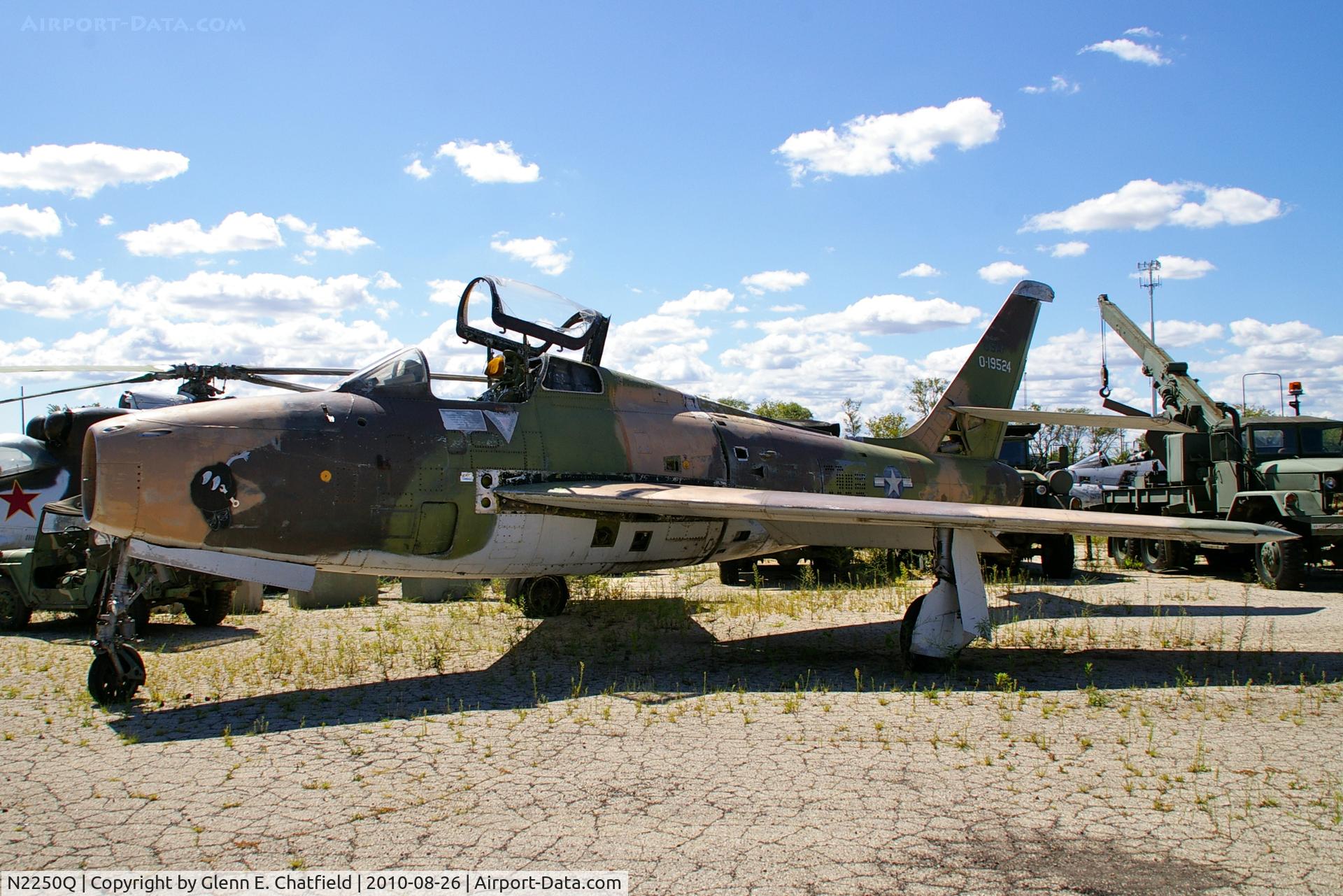 N2250Q, 1951 General Motors F-84F Thunderstreak C/N Not found 51-9524, Aircraft is now with the Russell Military Museum in Russell, IL