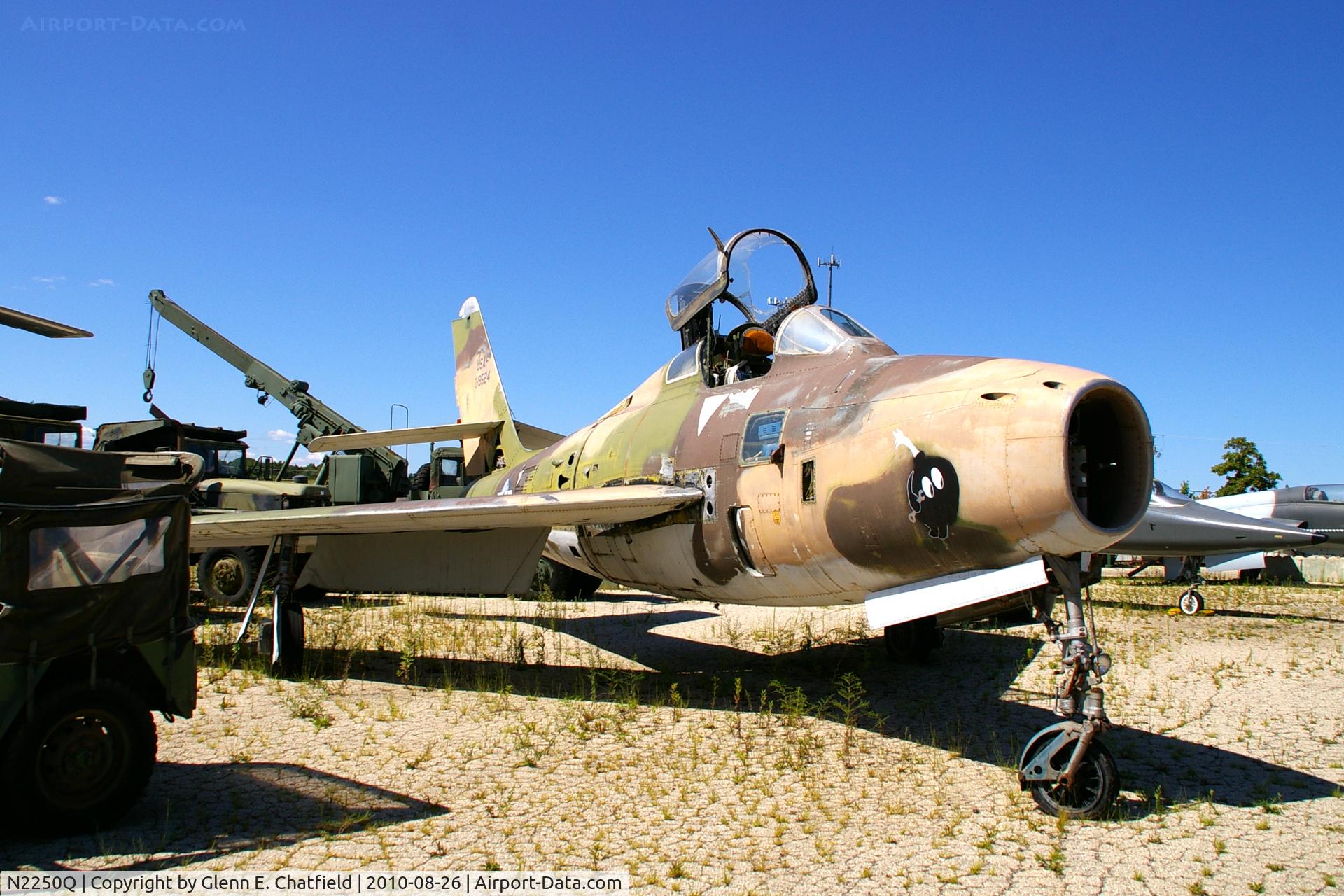 N2250Q, 1951 General Motors F-84F Thunderstreak C/N Not found 51-9524, Aircraft is now with the Russell Military Museum in Russell, IL