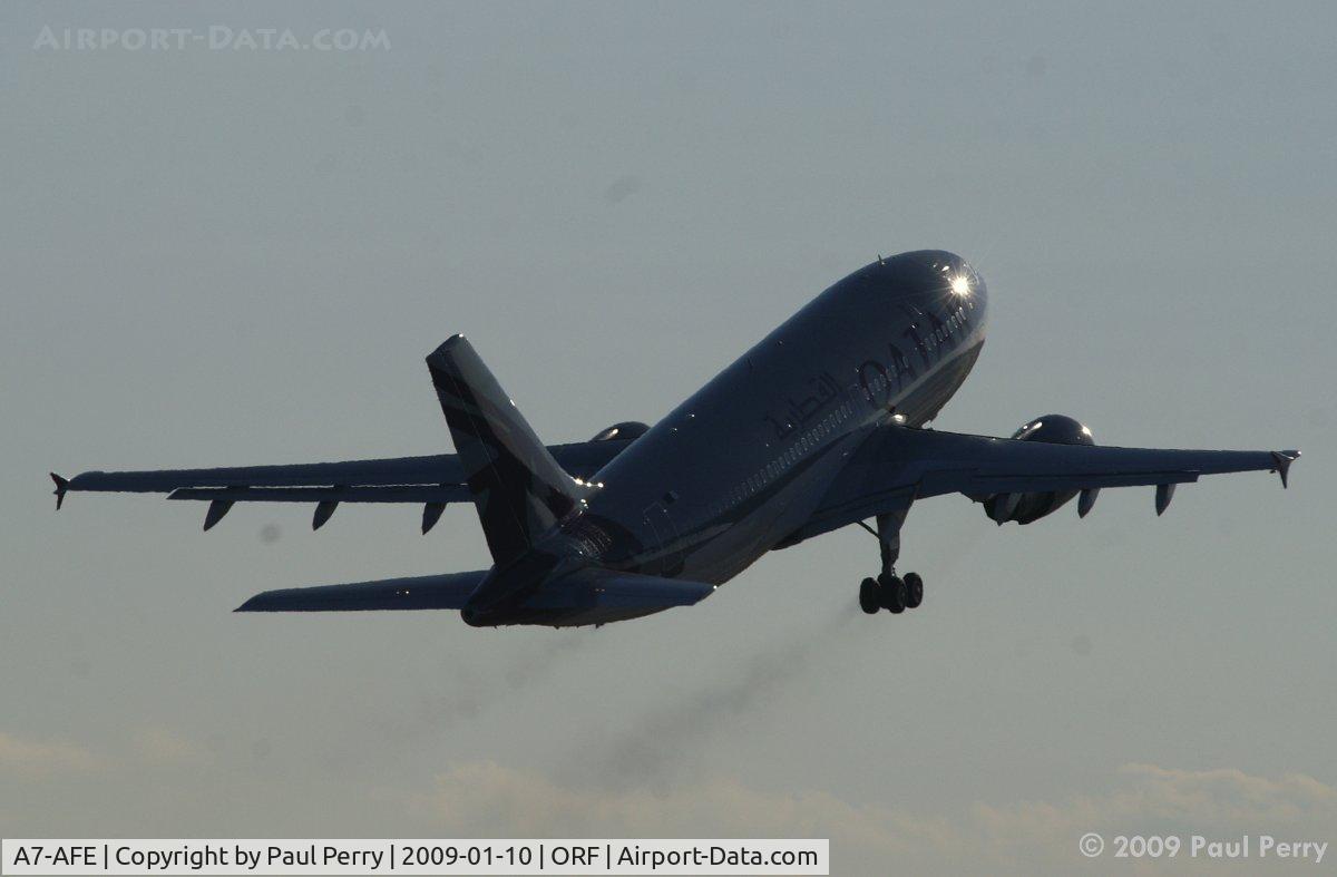 A7-AFE, 1993 Airbus A310-308 C/N 667, Off into the sky, she has a long flight ahead of her
