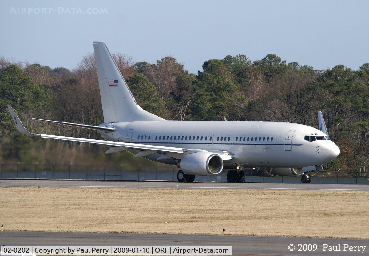 02-0202, 2002 Boeing C-40C Clipper (737-7BC BBJ) C/N 30753, Getting her take-off clearance