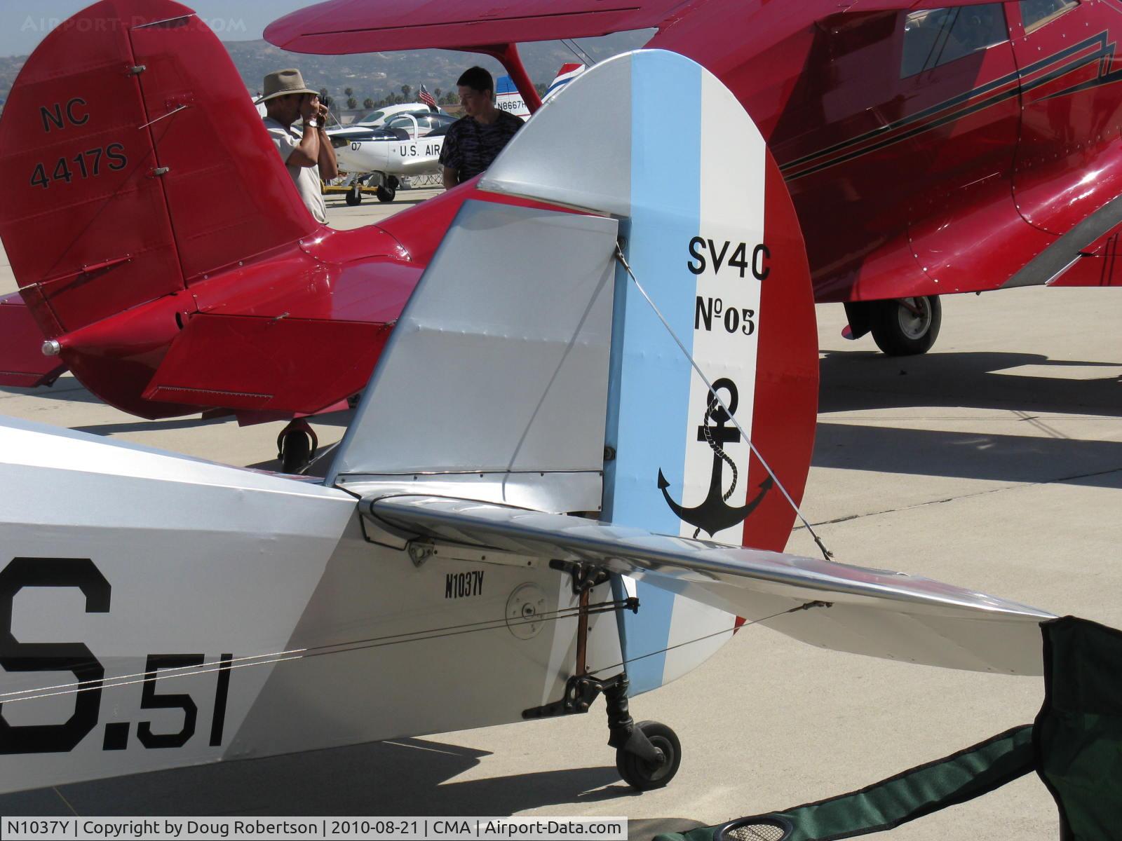 N1037Y, 1947 Stampe-Vertongen SV-4C C/N 1051, 1947 Societe Stampe et Renard S.V.4C, Renault H.PO3 140 Hp