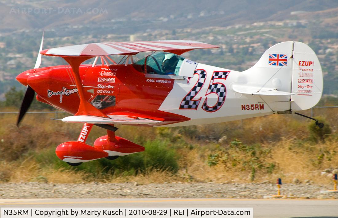 N35RM, 1983 Pitts S-1C Special C/N 06, In the flare Runway 26.