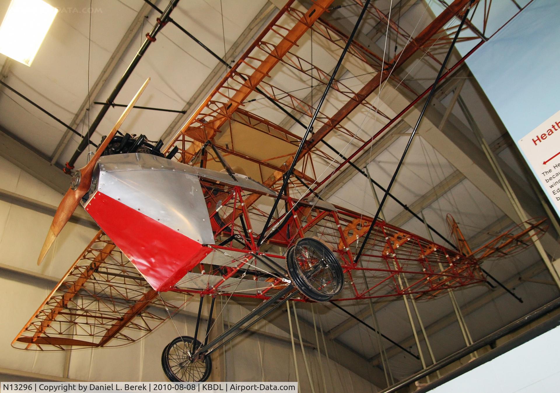 N13296, Heath LNB-4 Parasol C/N 1 (N13296), The Heath Parasol existed before there were any light sport aircraft; this 1928 design came fully equipped with a modified Henderson motorcycle engine for less than $1,000.