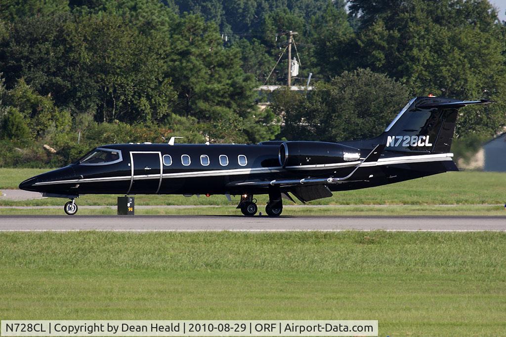 N728CL, 1995 Learjet Inc 31A C/N 109, Bombardier Learjet 31A N728CL rolling out on RWY 5 after landing.