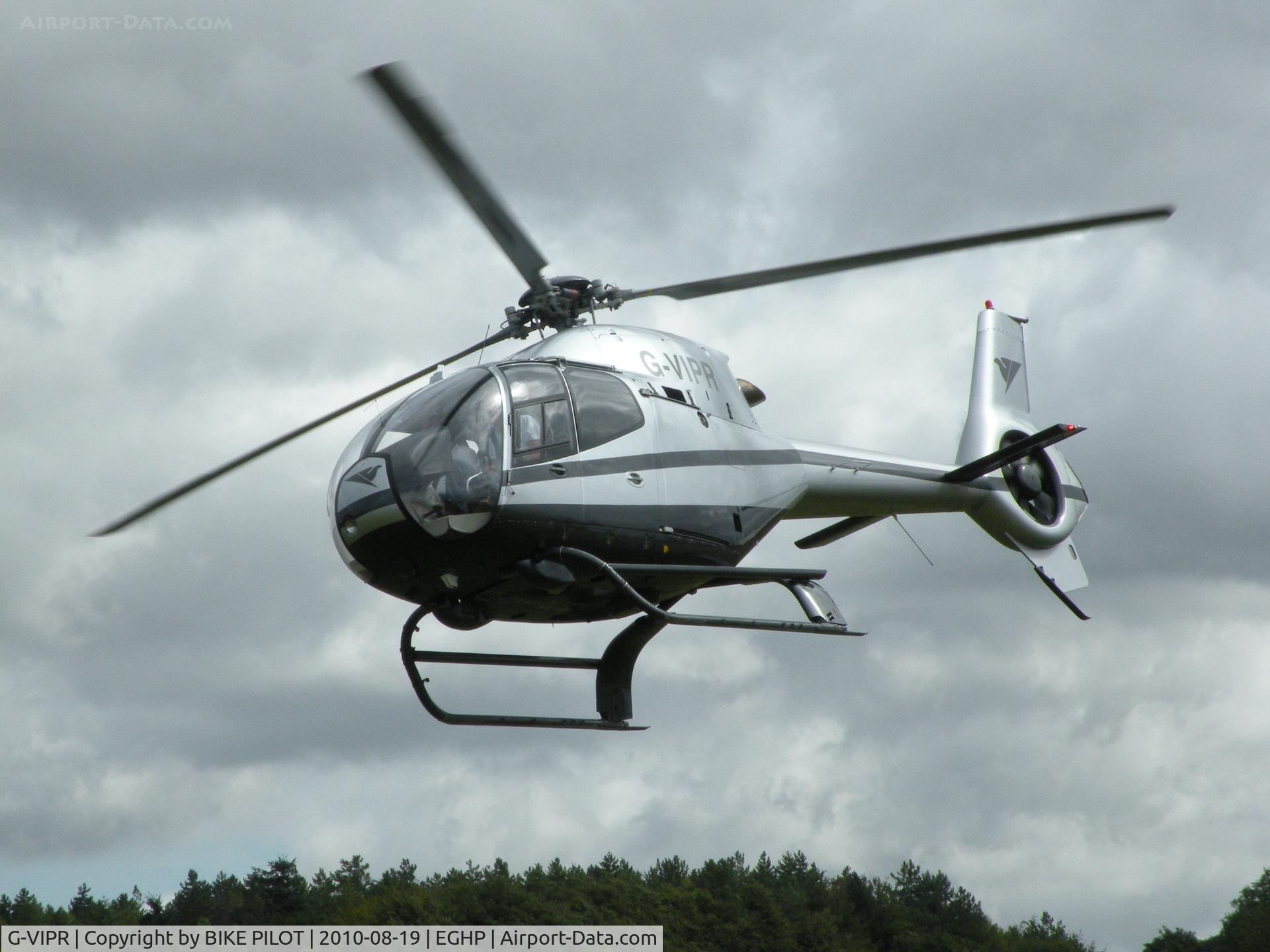 G-VIPR, 1998 Eurocopter EC-120B Colibri C/N 1049, Papa Romeo arriving. Starlight Foundation Day