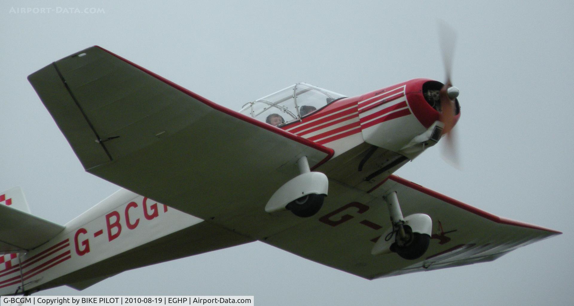 G-BCGM, 1957 Wassmer (Jodel) D-120 Paris Nice C/N 50, Visiting a/c climbing out of rwy 21. Starlight Foundation Day