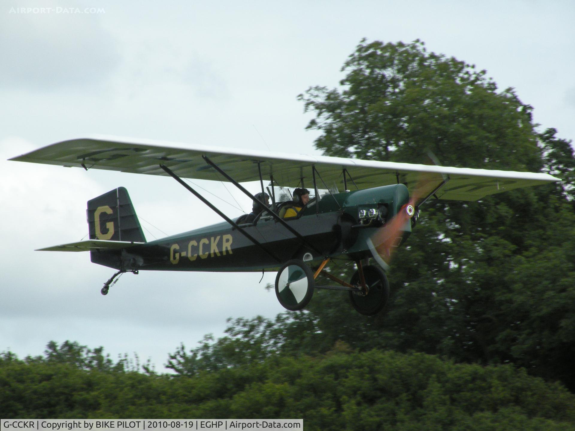 G-CCKR, 2004 Pietenpol Air Camper C/N PFA 047-12295, Smart Pietenpol climbing away from rwy 26. Starlight Foundation Day