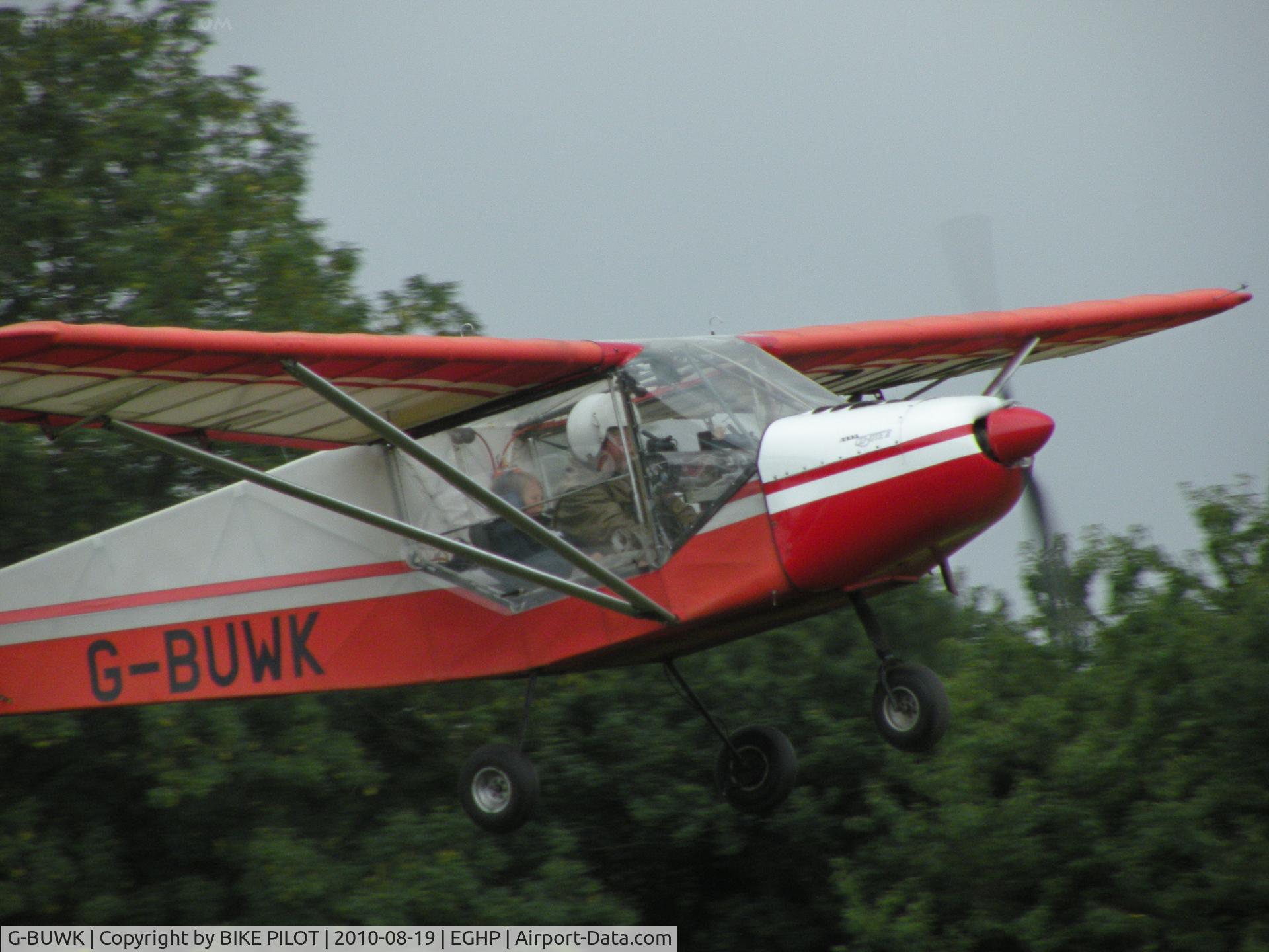 G-BUWK, 1993 Rans S-6ES Coyote II C/N PFA 204A-12448, Resident Rans climbing away from rwy 26. Starlight Foundation Day
