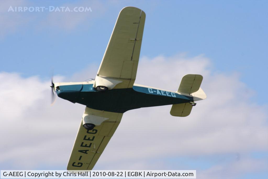 G-AEEG, 1936 Miles M-3A Falcon Major C/N 216, displaying at the Sywell Airshow