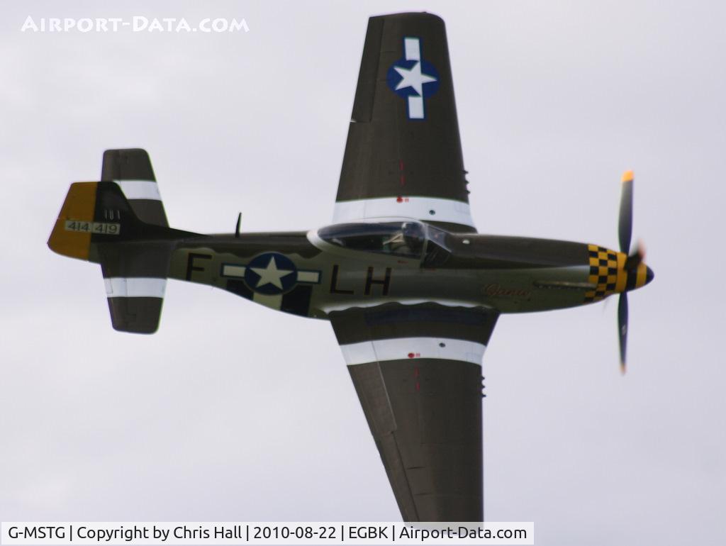 G-MSTG, 1945 North American P-51D Mustang C/N 124-48271, displaying at the Sywell Airshow