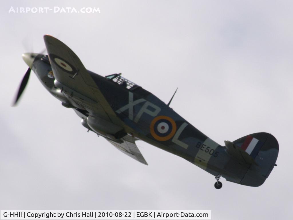 G-HHII, 1940 Hawker (CCF) Hurricane Mk2B C/N CCF/R20023, displaying at the Sywell Airshow