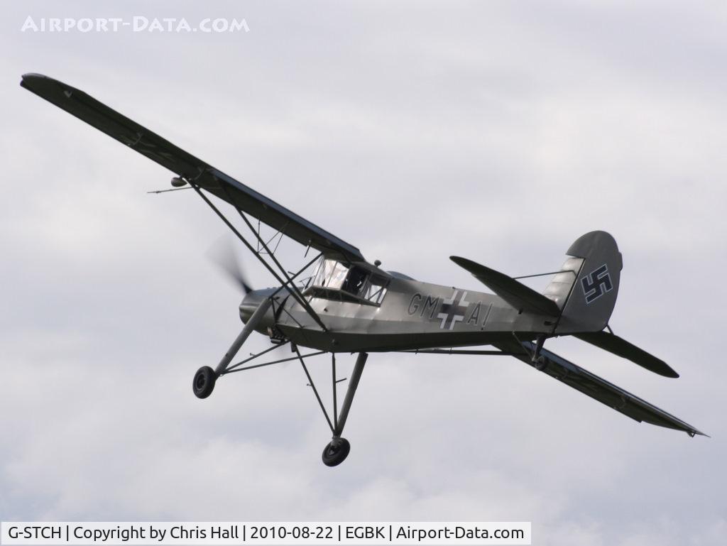 G-STCH, 1942 Fieseler Fi-156A-1 Storch C/N 2088, displaying at the Sywell Airshow