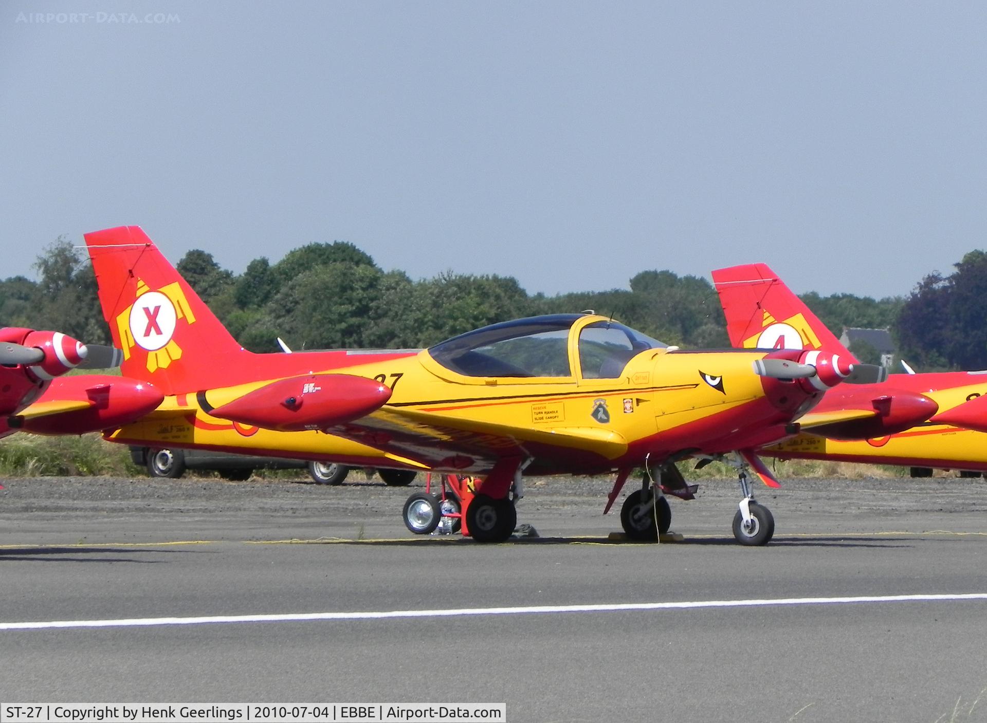 ST-27, SIAI-Marchetti SF-260M C/N 10-27, Beauvechain AFB , Belgium