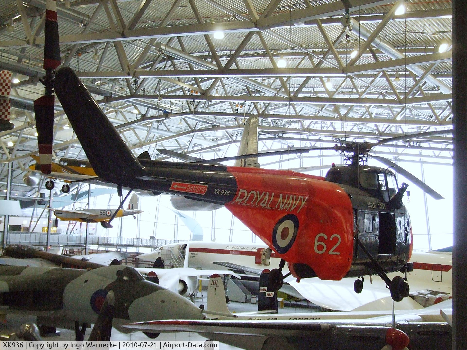 XK936, 1957 Westland Whirlwind HAS.7 C/N WA163, Westland WS-55-2 Whirlwind HAS7 at the Imperial War Museum, Duxford