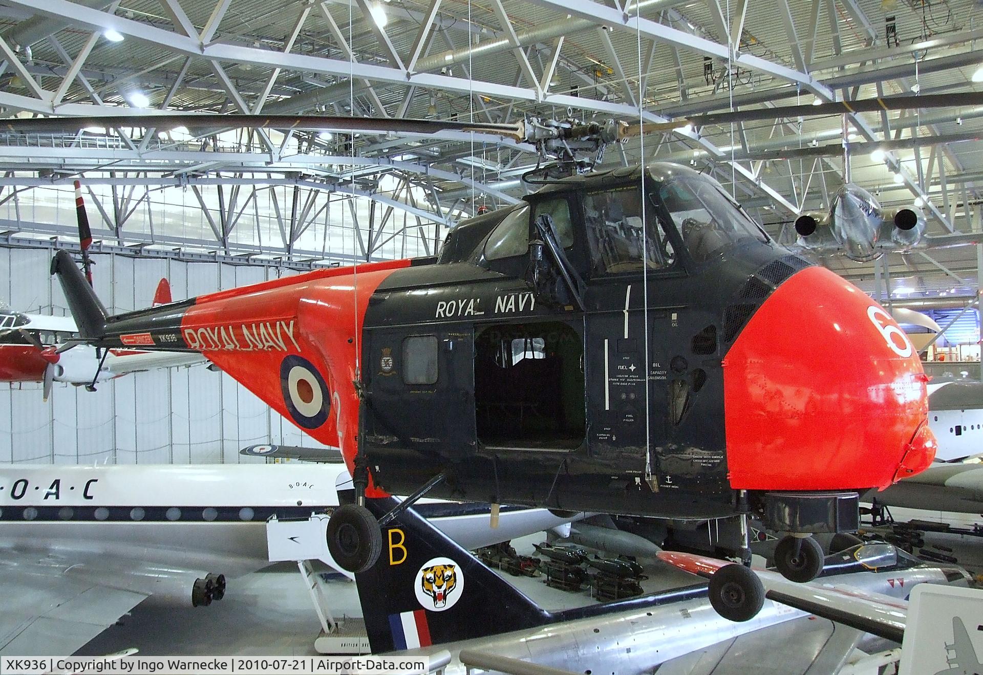 XK936, 1957 Westland Whirlwind HAS.7 C/N WA163, Westland WS-55-2 Whirlwind HAS7 at the Imperial War Museum, Duxford