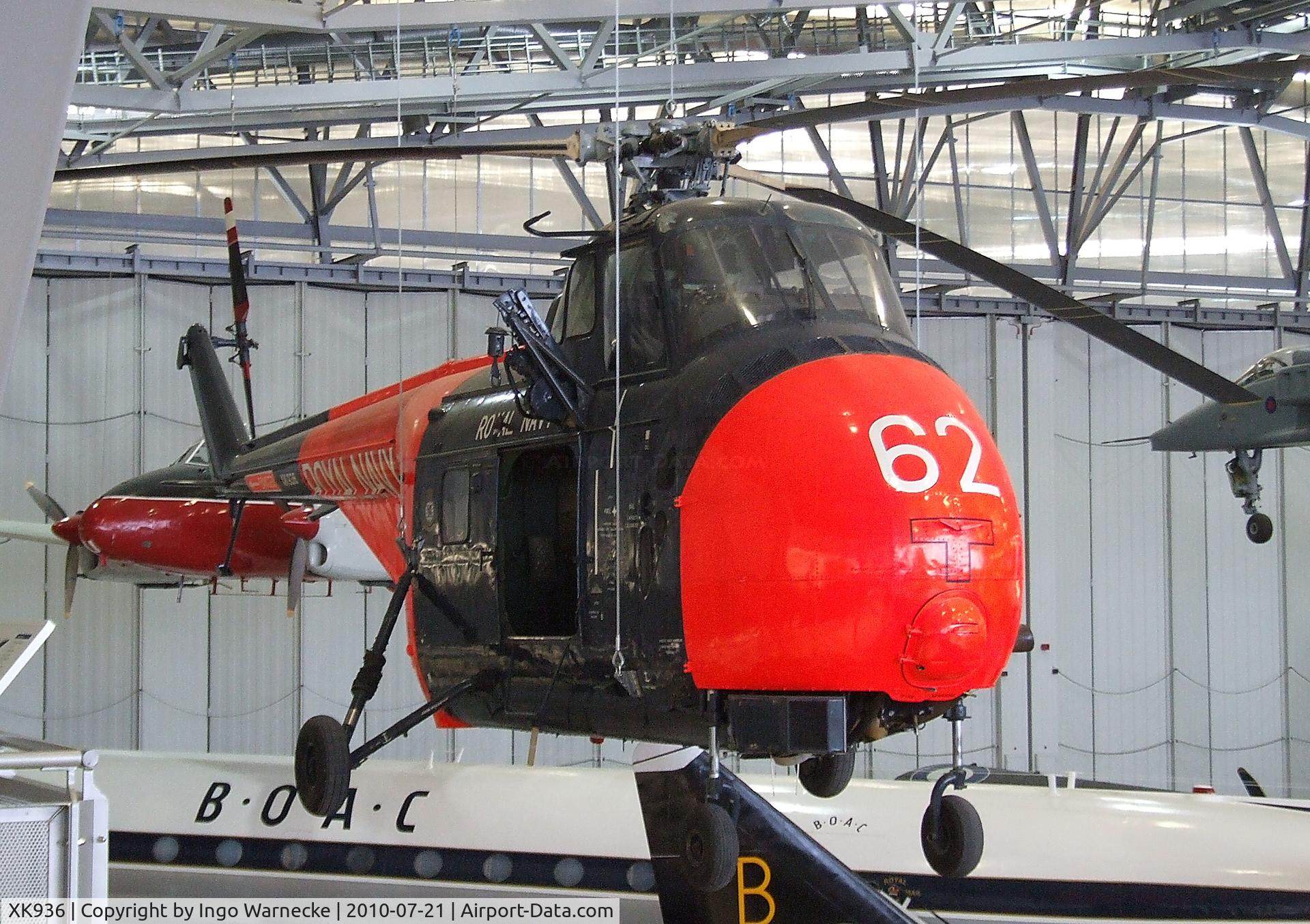 XK936, 1957 Westland Whirlwind HAS.7 C/N WA163, Westland WS-55-2 Whirlwind HAS7 at the Imperial War Museum, Duxford