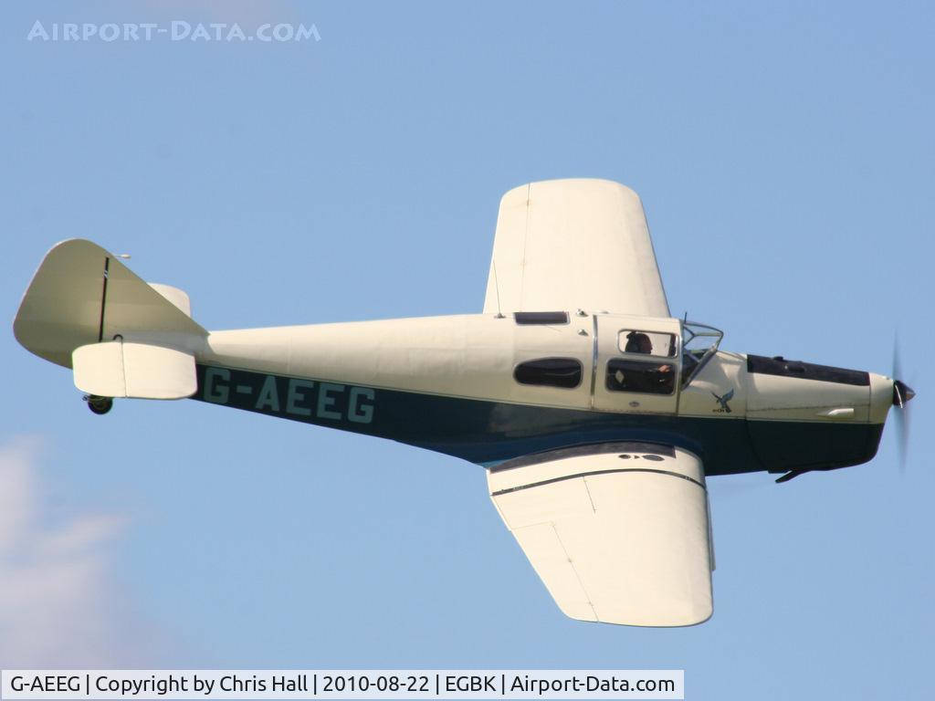 G-AEEG, 1936 Miles M-3A Falcon Major C/N 216, displaying at the Sywell Airshow