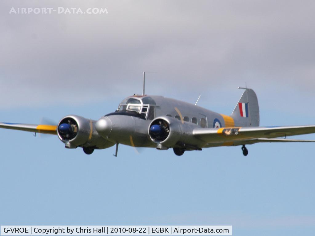 G-VROE, 1950 Avro 652A Anson T.21 C/N 3634, displaying at the Sywell Airshow