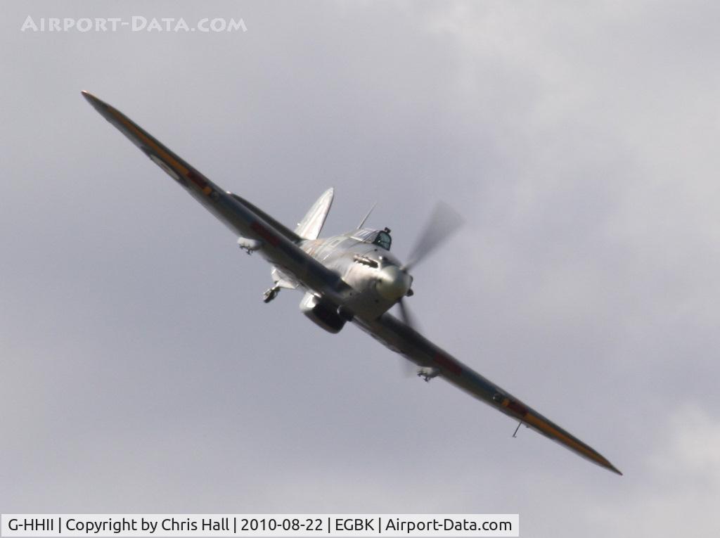 G-HHII, 1940 Hawker (CCF) Hurricane Mk2B C/N CCF/R20023, displaying at the Sywell Airshow
