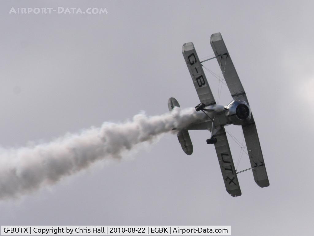 G-BUTX, 1940 Bucker Bu-133C Jungmeister C/N ES.1-4, displaying at the Sywell Airshow