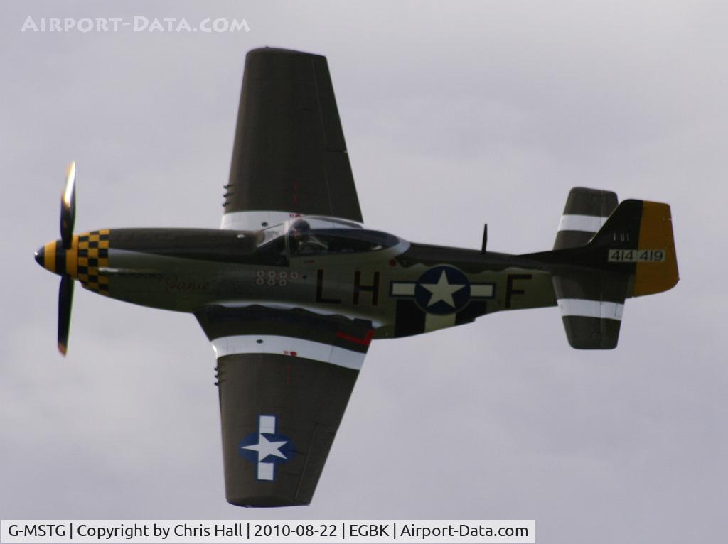 G-MSTG, 1945 North American P-51D Mustang C/N 124-48271, displaying at the Sywell Airshow