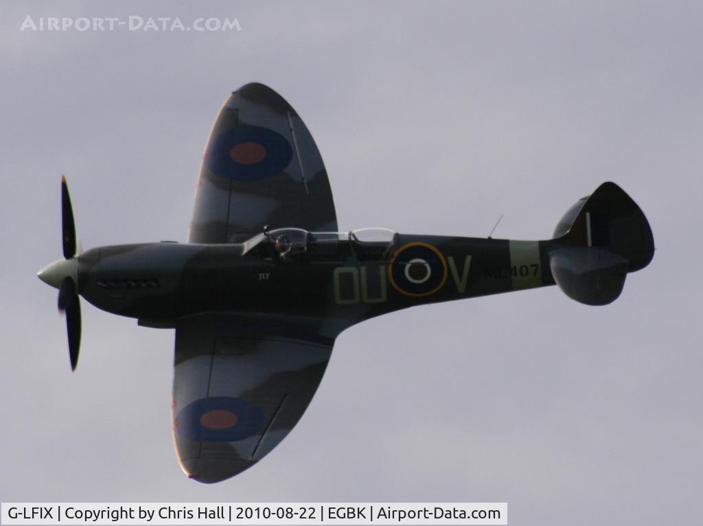 G-LFIX, 1944 Supermarine 509 Spitfire LF.IX (T.IX) C/N CBAF.8463, displaying at the Sywell Airshow