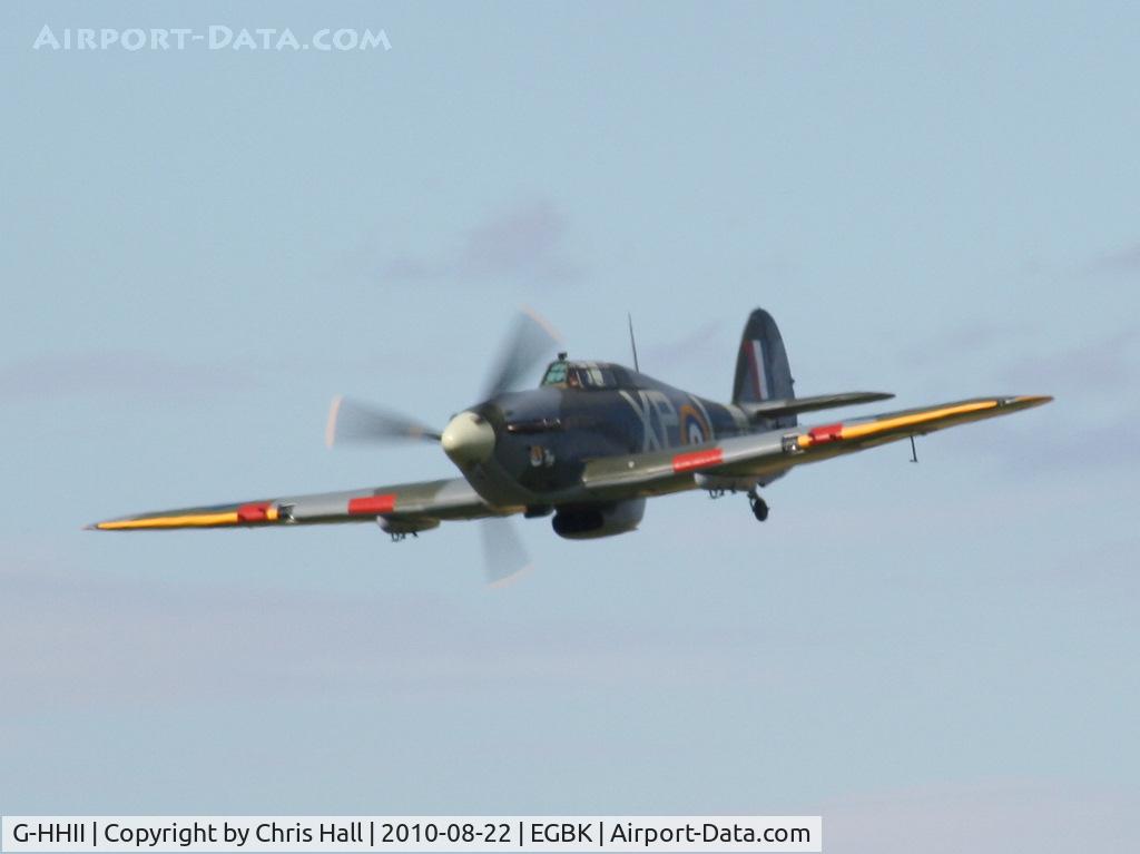 G-HHII, 1940 Hawker (CCF) Hurricane Mk2B C/N CCF/R20023, displaying at the Sywell Airshow