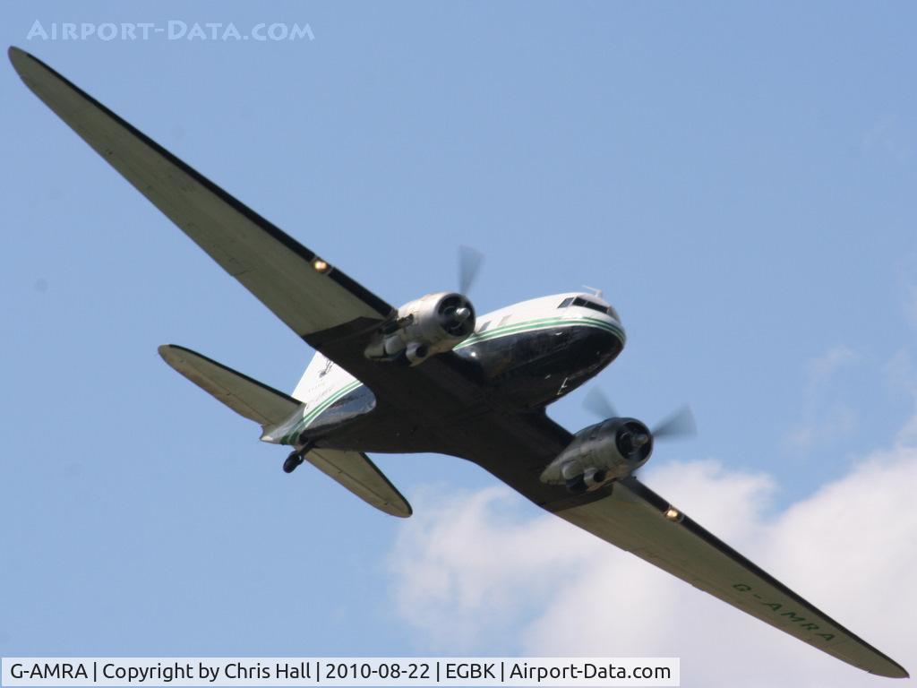 G-AMRA, 1944 Douglas DC-3C (C-47B-15-DK) C/N 15290, displaying at the Sywell Airshow