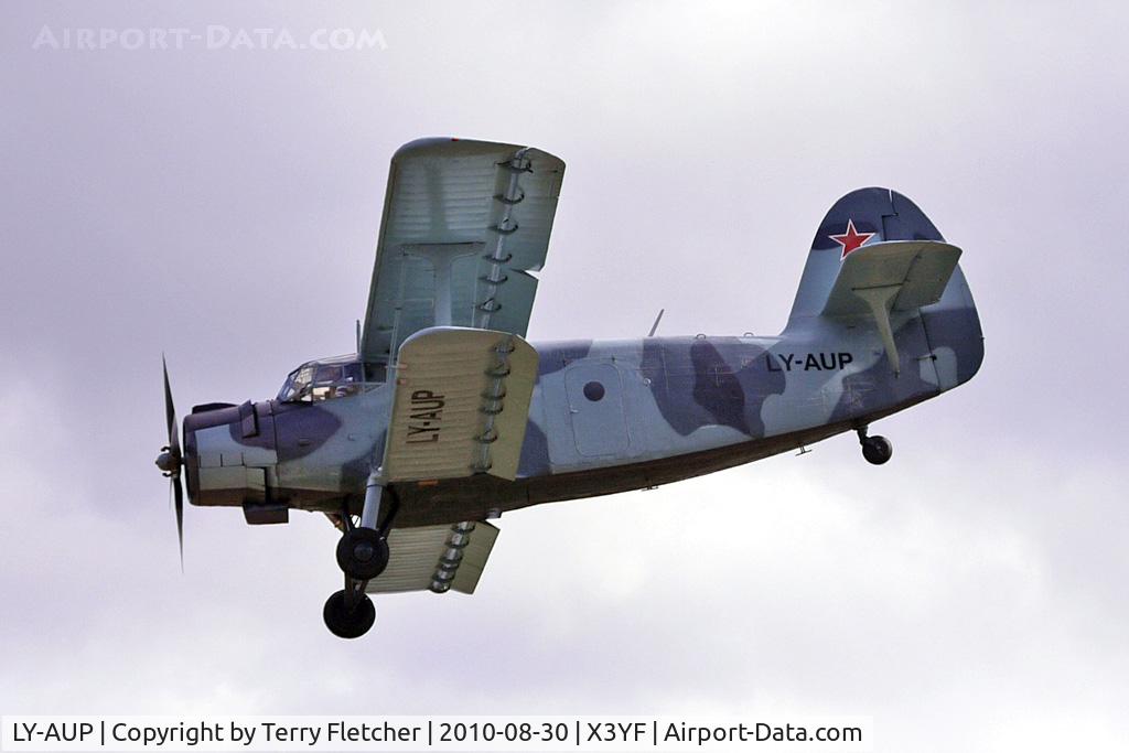 LY-AUP, 1984 Antonov An-2R C/N 1G206-49, Antonov 2 arrives at 2010 Abbots Bromley Wings and Wheels Event
