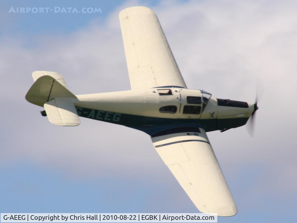 G-AEEG, 1936 Miles M-3A Falcon Major C/N 216, displaying at the Sywell Airshow