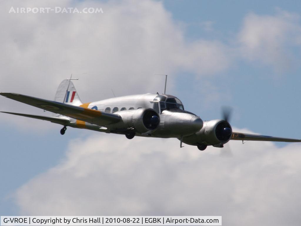 G-VROE, 1950 Avro 652A Anson T.21 C/N 3634, displaying at the Sywell Airshow