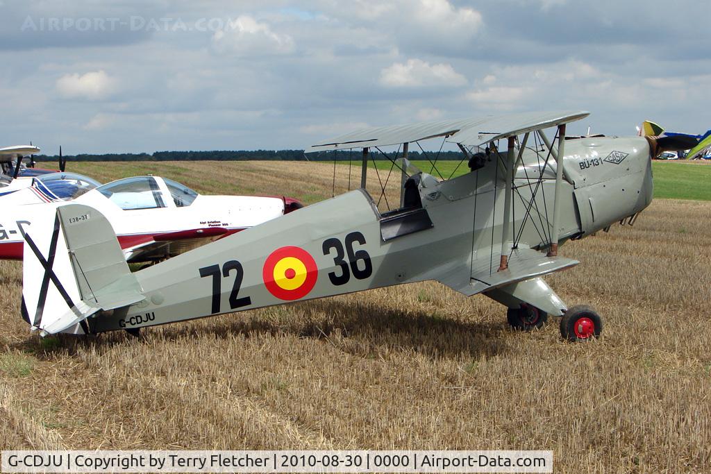 G-CDJU, 1954 CASA 1-131E Jungmann C/N 1078, 1954 Construcciones Aeronauticas Sa CASA 1-131E SERIES 1000, c/n: 1078 at 2010 Abbots Bromley Wings and Wheels