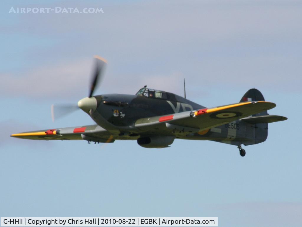 G-HHII, 1940 Hawker (CCF) Hurricane Mk2B C/N CCF/R20023, displaying at the Sywell Airshow