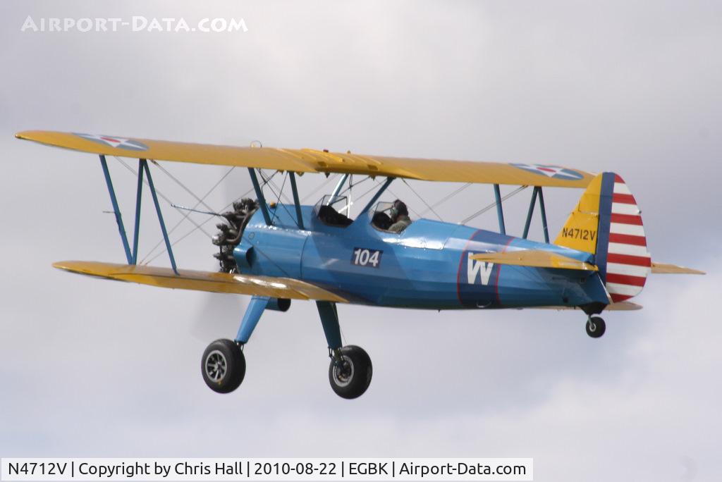 N4712V, 1949 Boeing E75 C/N 75-5094, displaying at the Sywell Airshow