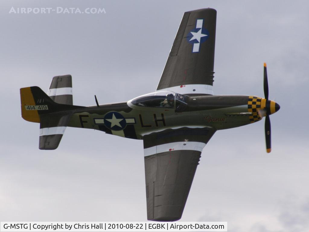 G-MSTG, 1945 North American P-51D Mustang C/N 124-48271, displaying at the Sywell Airshow