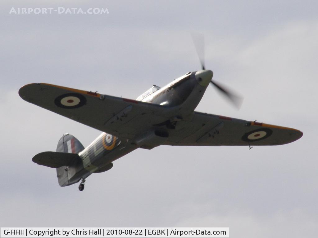 G-HHII, 1940 Hawker (CCF) Hurricane Mk2B C/N CCF/R20023, displaying at the Sywell Airshow