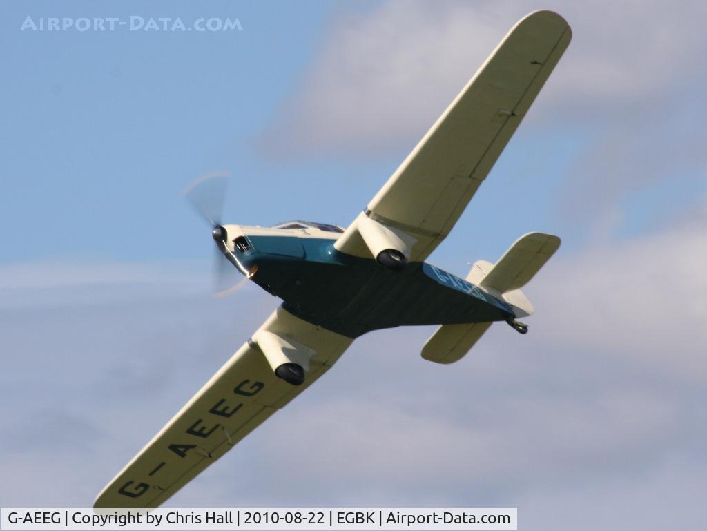 G-AEEG, 1936 Miles M-3A Falcon Major C/N 216, displaying at the Sywell Airshow