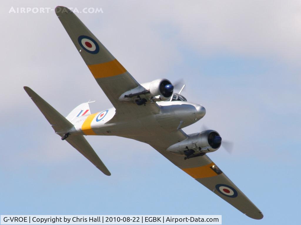 G-VROE, 1950 Avro 652A Anson T.21 C/N 3634, displaying at the Sywell Airshow