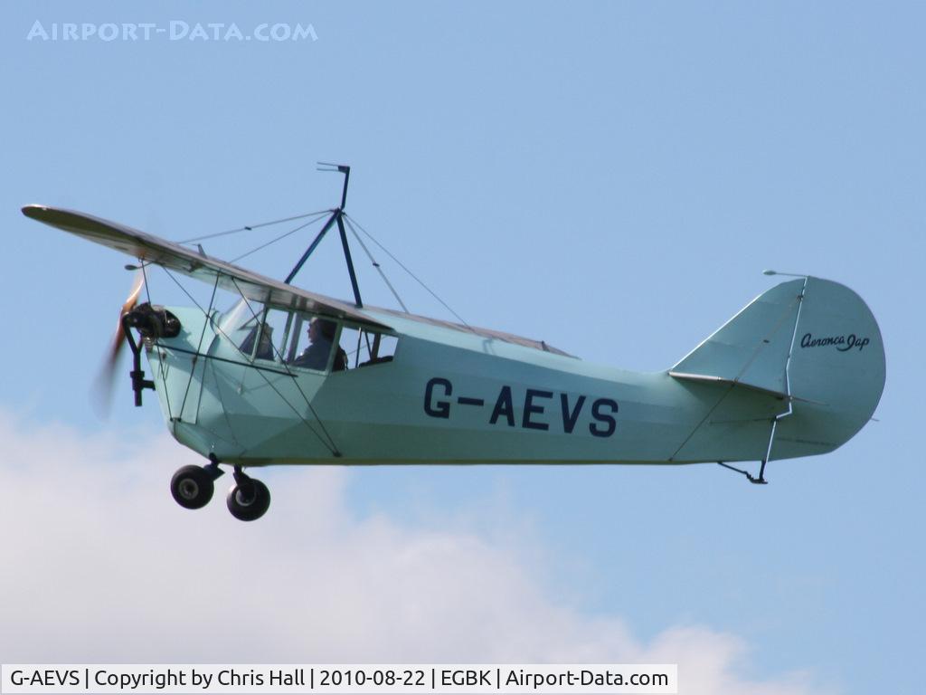 G-AEVS, 1937 Aeronca 100 C/N AB114, displaying at the Sywell Airshow