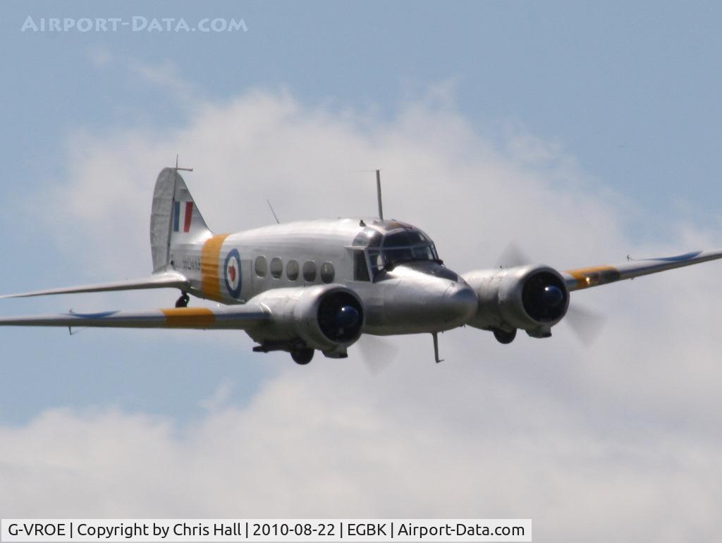 G-VROE, 1950 Avro 652A Anson T.21 C/N 3634, displaying at the Sywell Airshow