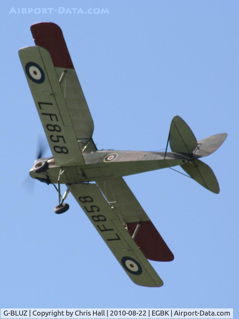 G-BLUZ, 1944 De Havilland DH.82B Queen Bee C/N 1435, displaying at the Sywell Airshow