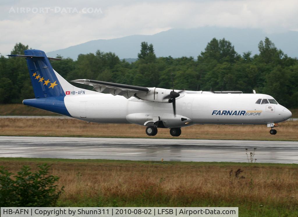 HB-AFN, 1994 ATR 72-201 C/N 389, Landing rwy 16
