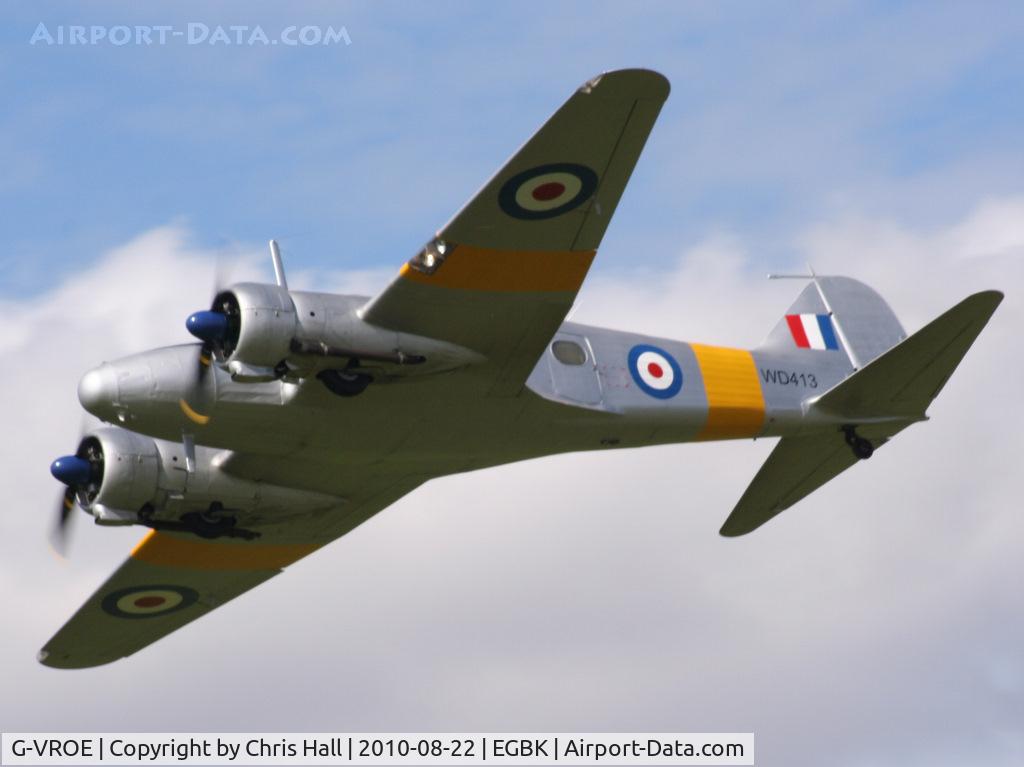 G-VROE, 1950 Avro 652A Anson T.21 C/N 3634, displaying at the Sywell Airshow